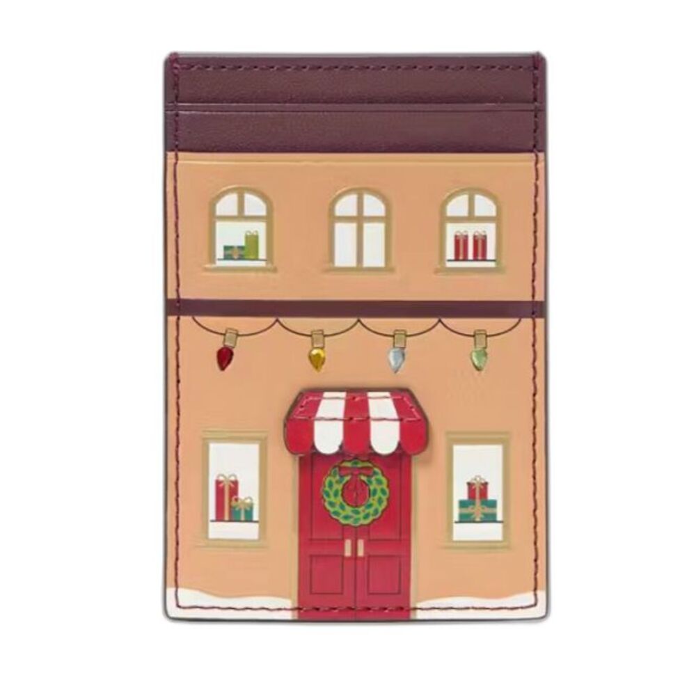 NWT Kate Spade Oh What Fun Gingerbread House Cardholder – Holiday Collectible!